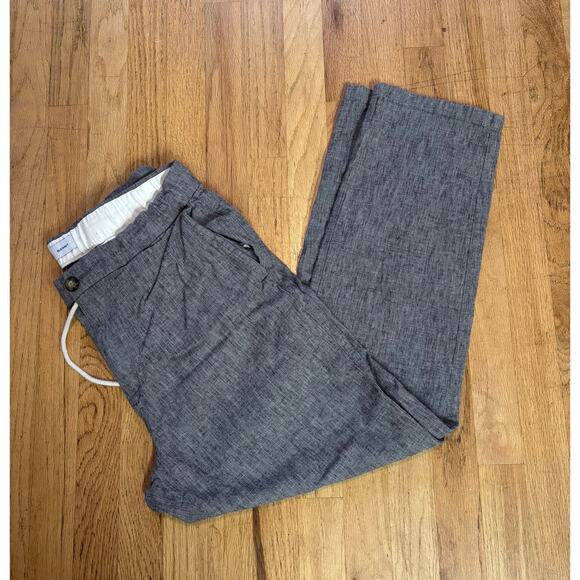 Men’s Old Navy Linen Blend Loose Taper Lightweight Drawstring Pants, size Large - Picture 1 of 5